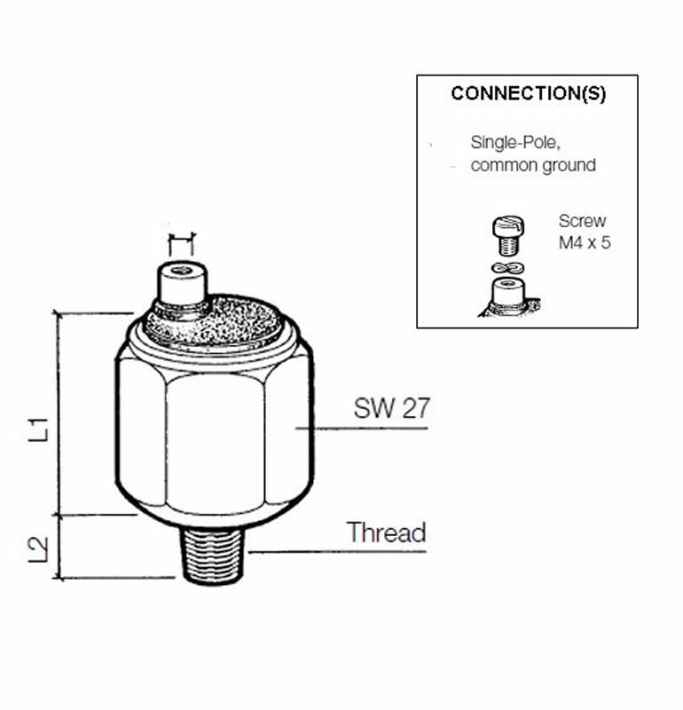 VDO Pressure switch 0.90 Bar